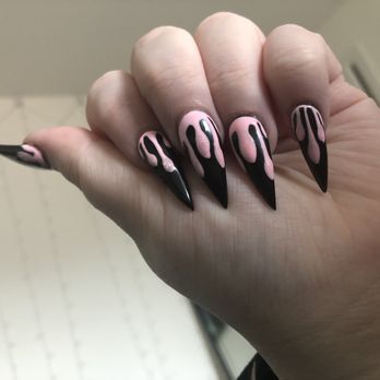 Dream Spa - Full Set Acrylic Stiletto Nails with Art for $70 - Nail Salons Near Me - Austin, Texas