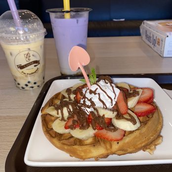 T zone Dessert - Pandan Waffle - Bubble Tea Near Me - Sterling, Virginia