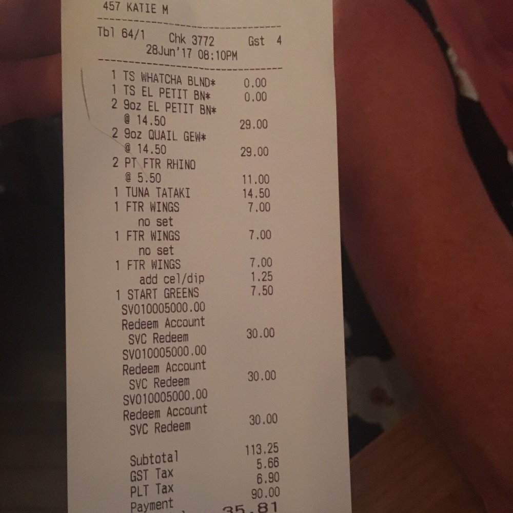 Earls Kitchen + Bar - Bill - Canadian (New) Near Me - Vancouver, British Columbia Earls Kitchen + Bar - Bill - Canadian (New) Near Me - Vancouver, British Columbia