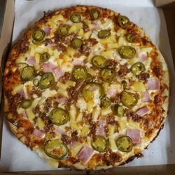 Grandma's Pizza Williamsburg - Large Hawaiian with Jalapeno