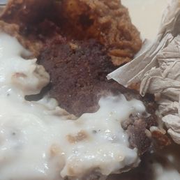 Burnt chicken fried steak Burnt chicken fried steak