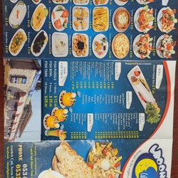 Moonlight Restaurant - Back of menu