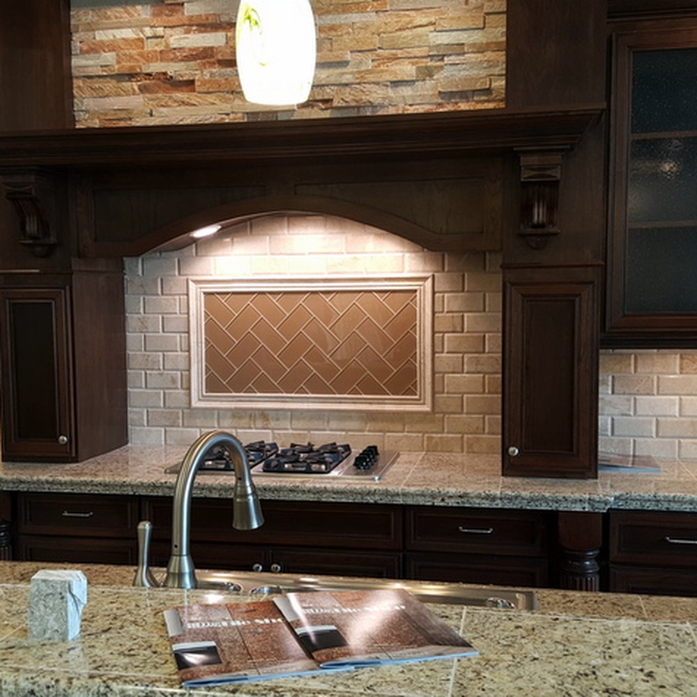 The Tile Shop - Sample kitchen area Jun 2015 - Flooring Near Me - Plano, Texas The Tile Shop - Sample kitchen area Jun 2015 - Flooring Near Me - Plano, Texas