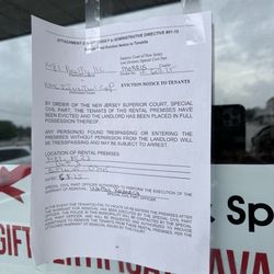 Spazio Nail & Spa - Eviction notice