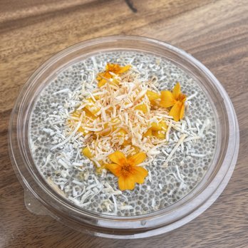 Molly's - Mango Chia Seed Pudding - Breakfast & Brunch Near Me - San Diego, California Molly's - Mango Chia Seed Pudding - Breakfast & Brunch Near Me - San Diego, California
