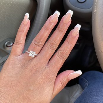Rosy Tips Nails & Spa - Simple French tips - Nail Salons Near Me - Chula Vista, California