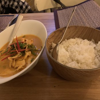 Chok Dee Thai - Penang curry with rice - Thai Near Me - Amsterdam, New Hampshire