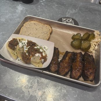 Mabel's BBQ - Pork belly with Smoked Brisket Pierogies - Barbeque Near Me - Cleveland, Ohio Mabel's BBQ - Pork belly with Smoked Brisket Pierogies - Barbeque Near Me - Cleveland, Ohio