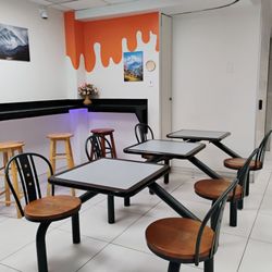 Park Lane - Seating for Moktu. They sell Momos. On the lower level of the mall.