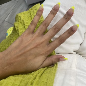 Tru Nail Lounge - Neon French manicure for a wedding I am attending this weekend! - Nail Salons Near Me - Seattle, Washington Tru Nail Lounge - Neon French manicure for a wedding I am attending this weekend! - Nail Salons Near Me - Seattle, Washington