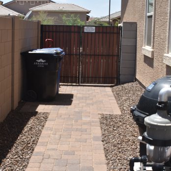 Kevens Landscape - Trash can/storage pad - Landscaping Near Me - El Mirage, Arizona Kevens Landscape - Trash can/storage pad - Landscaping Near Me - El Mirage, Arizona