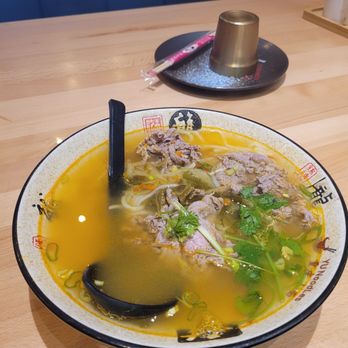 Yu Noodles - Beef brisket with rice noodles in golden soup - Chinese Near Me - Baltimore, Maryland