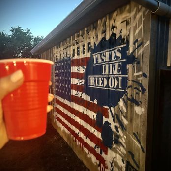 12 Fox Beer - Wall mural at Fox. Great photo op - Brewpubs Near Me - Dripping Springs, Texas