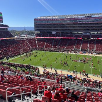 Levi's Stadium - Section 215. Row 20.  View from Seats - Stadiums & Arenas Near Me - Santa Clara, California