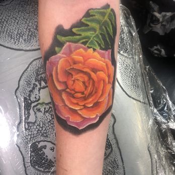 Ink Junkies Tattoo - Finished Rose, Color has held really well. - Tattoo Near Me - Arvada, Colorado Ink Junkies Tattoo - Finished Rose, Color has held really well. - Tattoo Near Me - Arvada, Colorado