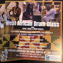 The African American Cultural Center Of Long Beach - Drum class 2nd and 4th thursdays