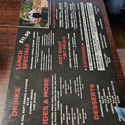 Top Hat Barbecue - Menu 10/25/25