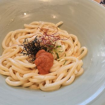 Tendon Kohaku - Mentaiko Creamy Udon - $17.99 - Japanese Near Me - Burnaby, British Columbia Tendon Kohaku - Mentaiko Creamy Udon - $17.99 - Japanese Near Me - Burnaby, British Columbia