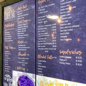 Cafe 86 - Drink menu - Cafes Near Me - Northridge, California