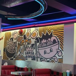 Laksa King - Inside with funky graphic