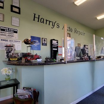 Harry's Auto Repair - Clean waiting room and service counter. - Smog Check Stations Near Me - Pleasanton, California