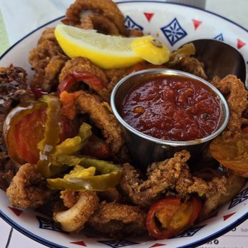 Pennyville Station - Cherry Pepper Calamari - $17.95 - New American Near Me - Park Ridge, Illinois