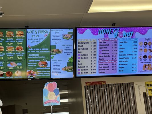 Menu photo 1 Honeys Donuts Elk Grove, CA