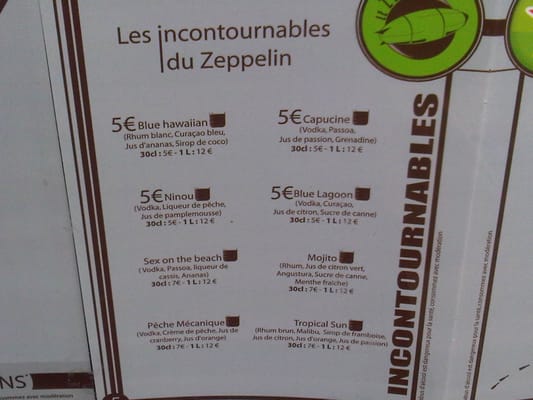 Menu photo 2 Le Zeppelin Lille, 59