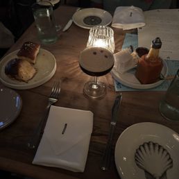 Bread service + espresso martini Bread service + espresso martini