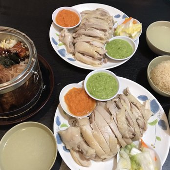 Cluck2Go - Dinner: eel fried rice and whole chicken with rice! So good! - Hainan Near Me - Rowland Heights, California