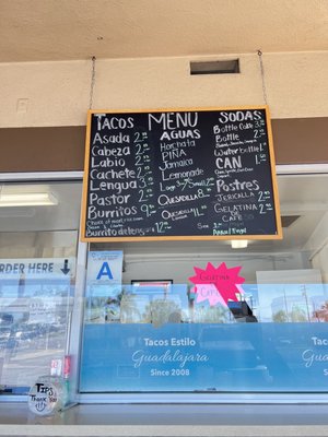 Menu photo 3 Tacos Estilo Guadalajara Ontario, CA
