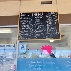 Tacos Estilo Guadalajara - Prices went up