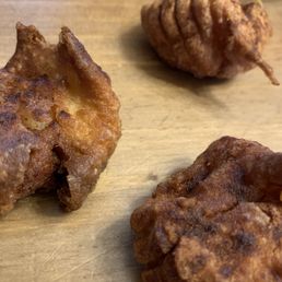 These are supposed to be donuts they were burnt! These are supposed to be donuts they were burnt!