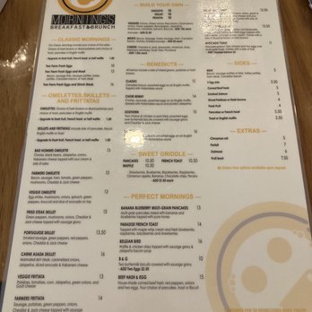 Mornings Breakfast & Brunch - Menu - Breakfast & Brunch Near Me - Indianapolis, Indiana Mornings Breakfast & Brunch - Menu - Breakfast & Brunch Near Me - Indianapolis, Indiana