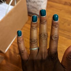 Bella Nails & Spa - Gel manicure. They cleaned up my cuticles nicely.