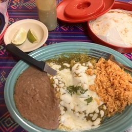 Enchiladas Verdes Plate Enchiladas Verdes Plate