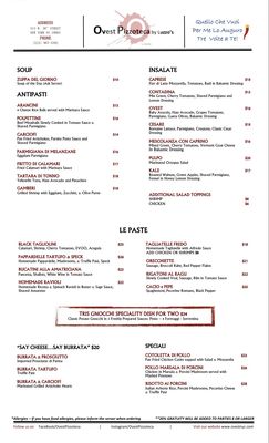 Menu photo 1 Ovest Pizzoteca by Luzzo's New York, NY Menu photo 1 Ovest Pizzoteca by Luzzo's New York, NY