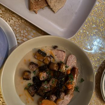 Kachka - Machanka was Smokey and meaty, I enjoyed dipping my blintz in the gravy - Russian Near Me - Portland, Oregon