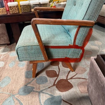 Millanes Upholstery - Broken old rocking chair I brought to Juan to update and repair. - Furniture Reupholstery Near Me - El Monte, California