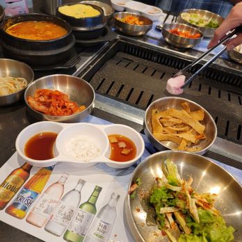 Hanu Korean BBQ - Side dishes are filling - Korean Near Me - Los Angeles, California Hanu Korean BBQ - Side dishes are filling - Korean Near Me - Los Angeles, California