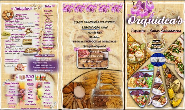 Menu photo 2 Orquideas Pupuseria Lebanon, PA Menu photo 2 Orquideas Pupuseria Lebanon, PA