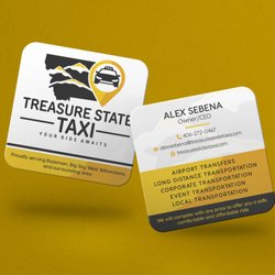 Treasure State Taxi - Treasure State Taxi business cards