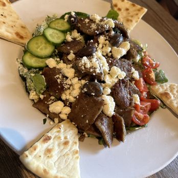 Ginger Cafe&Grill - Greek Greek Gyro Salad - Lebanese Near Me - Corpus Christi, Texas