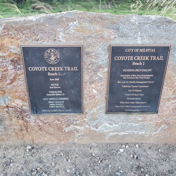 Coyote Creek Trail - Signs on the stone - Hiking Near Me - Milpitas, California Coyote Creek Trail - Signs on the stone - Hiking Near Me - Milpitas, California