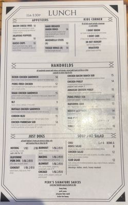 Menu photo 4 Old Towne Perks Petersburg, VA