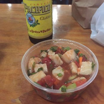 Catalina Fish Kitchen - Ceviche with huge fish chunks. - Seafood Near Me - Costa Mesa, California