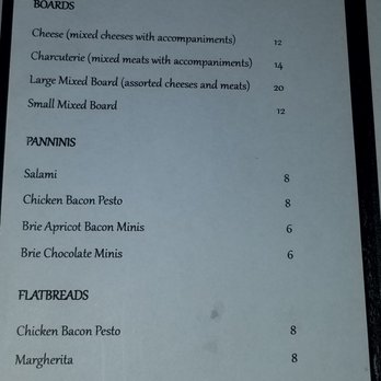 Blend Wine Room - menu - Wine Bars Near Me - Visalia, California