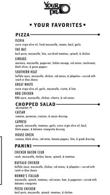 Menu photo 6 Your Pie Norfolk, VA Menu photo 6 Your Pie Norfolk, VA