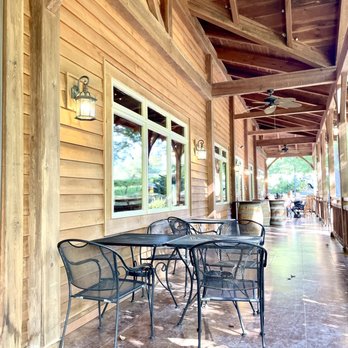 Sanders Ridge - Porch - Wine Tasting Room Near Me - Boonville, North Carolina