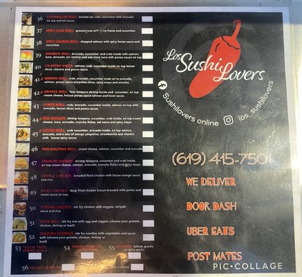 Menu photo 2 Los Sushi Lovers National City, CA Menu photo 2 Los Sushi Lovers National City, CA